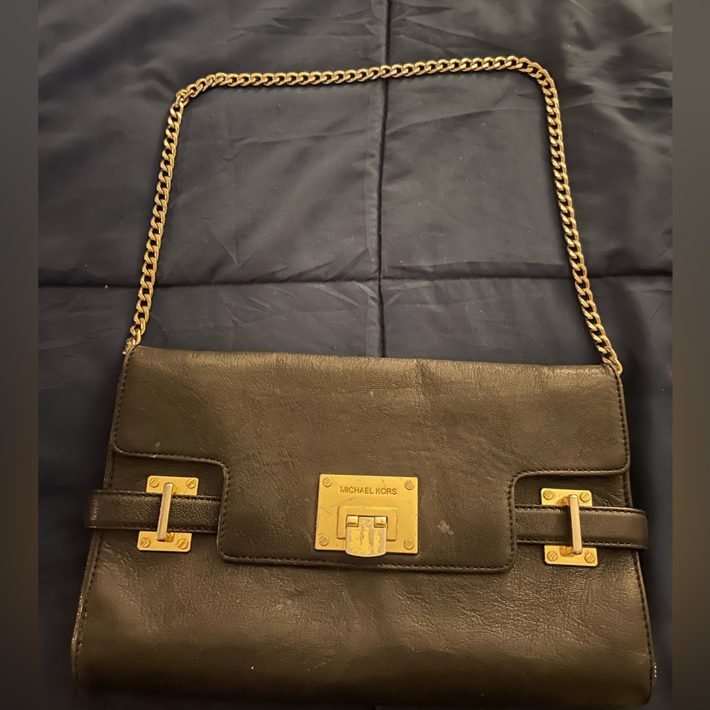 Michael Kors Black Leather Bag